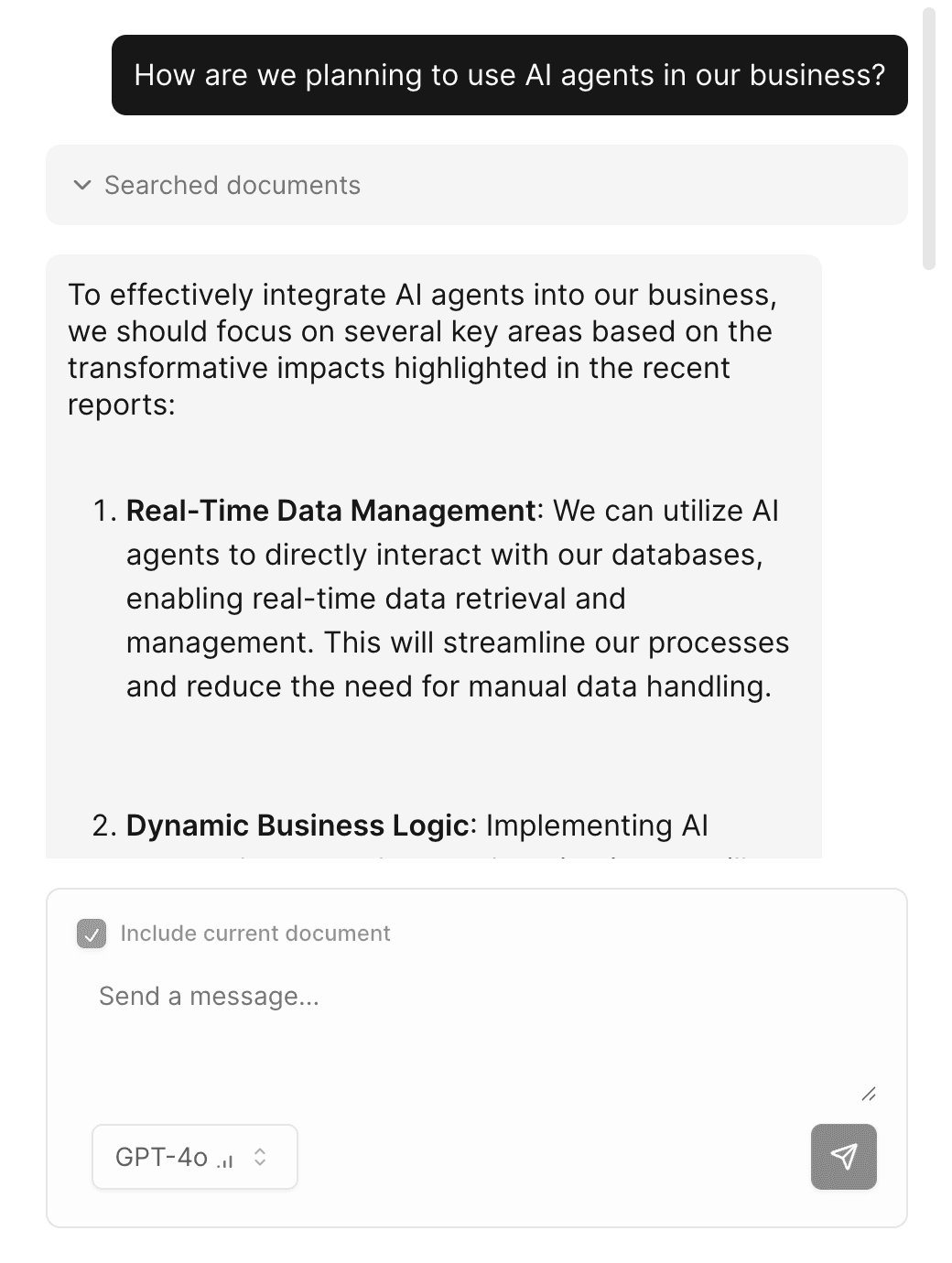 Search and command interface