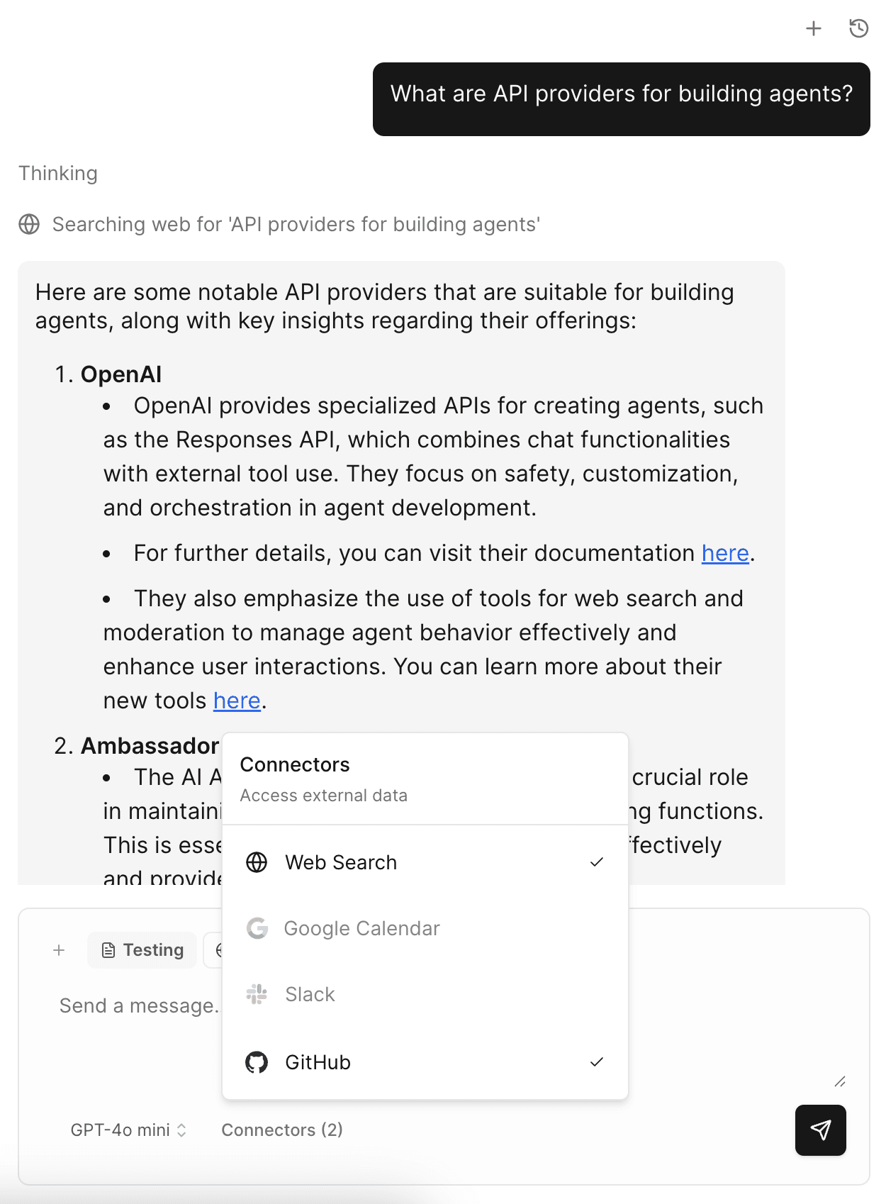 Result output of intelligent parsing by extracting events, tasks, and notes