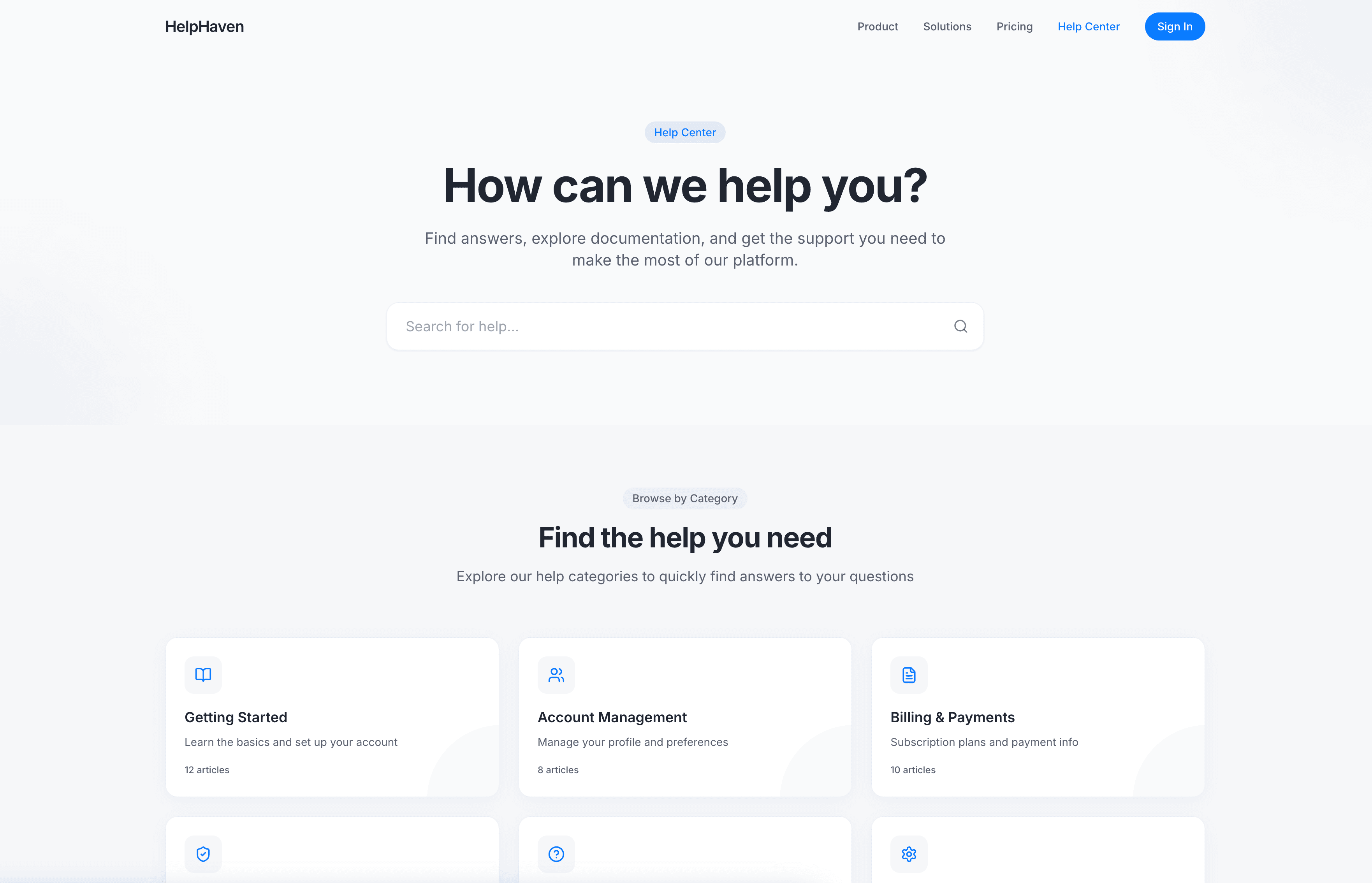AI help desk application example